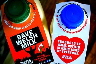 Save Welsh milk stickers