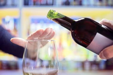 refuse wine alcohol free sober