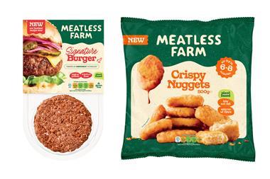 meatless farm burger and nuggets npd
