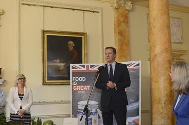 Cameron speaking at Food is GREAT