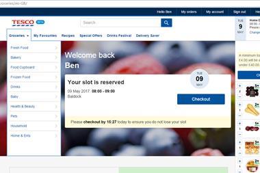 tesco new website