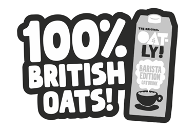 oatly 100% british oats logo