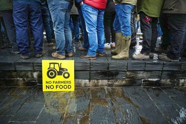 no farmers no food protest wales