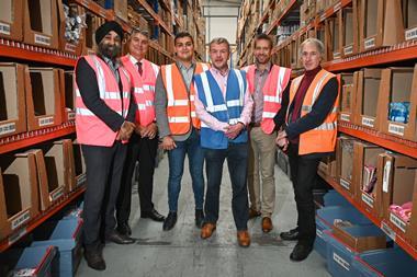 Left to right - Ninder Johal from the Black Country LEP - Founder Steve Smith - Director Ashley Smith - CEO Chris Maddox - Director at Midven Roger Wood and Non-Executive Director Chris Jones