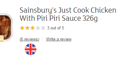 sainsbury's just cook piri piri chicken