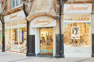 Thorntons store and cafe Belfast - outside