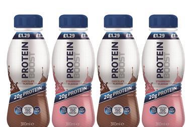 Boost Protein strawberry and chocolate variants