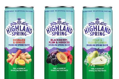 Highland Spring flavoured cans