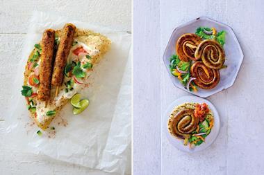 Waitrose vegan tandoori kofta kebabs & vegan whirls WEB