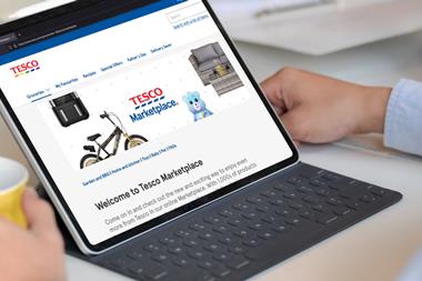 tesco marketplace mockup