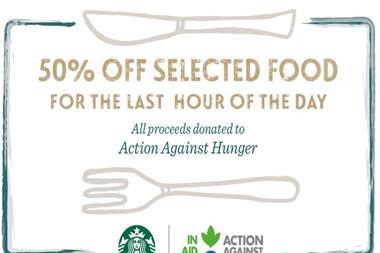 starbucks action against hunger waste