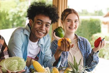 kids teens healthy food veg