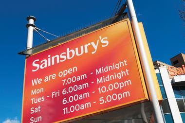sainsbury's opening times sunday trading