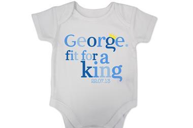 Royal baby George babygrow