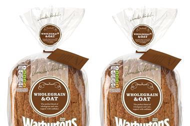 Warburtons wholegrain bread loaf