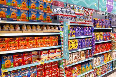 Morrisions Easter egg aisle