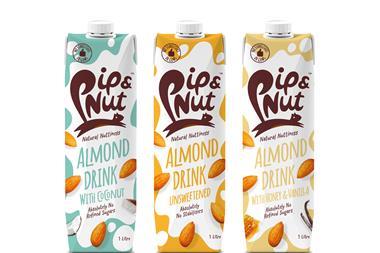 Pip & Nut three-strong almond milk drink range