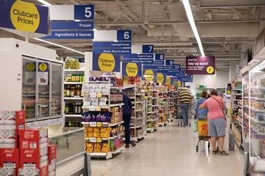 Tesco Clubcard prices aisle shopper