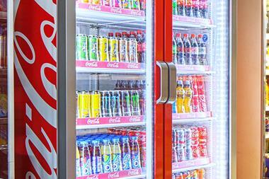 coca cola enterprises low emission fridge