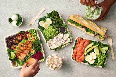 Pret a Manger Protein Plates and drinks