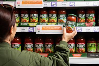 dolimo pasta sauce ambient sainsburys shopper shelf