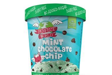 Perfect World Mint Choc Chip ice cream