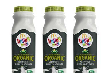 Arla’s co-branded organic milk with McDonald’s