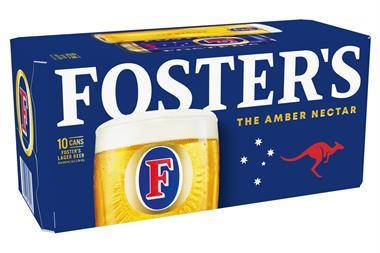 Foster's 10x440ml multipack - 2025 Packaging