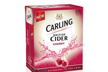Carling British Cider cherry