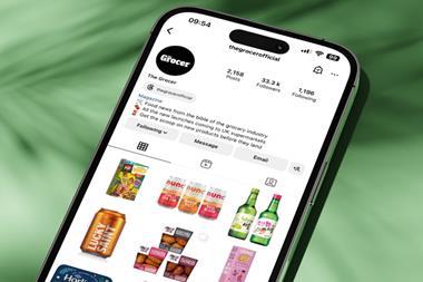 the grocer instagram mockup iphone (