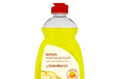 Sainsbury's lemon washing-up liquid