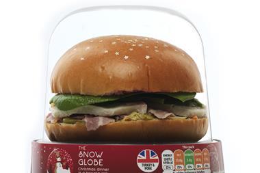 Sainsbury's Snow Globe sandwich
