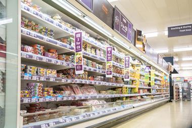 Basingstoke Sainsbury’s aisle ready meals promo
