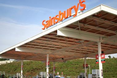 Sainsbury's forecourt