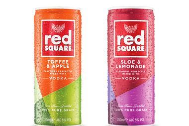 red square vodka cocktail cans