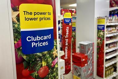 Tesco Clubcard Prices aisle Christmas promotion