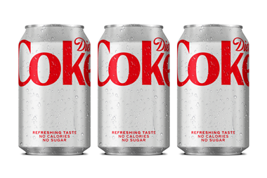 Diet coke cans