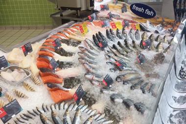 Tesco fish display