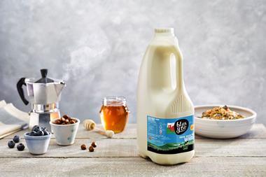Blas y Tir Welsh milk - whole milk. Image credit - Pembrokeshire Creamery