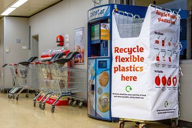 Sainsbury's Soft Plastic collection point (c) EIA UK