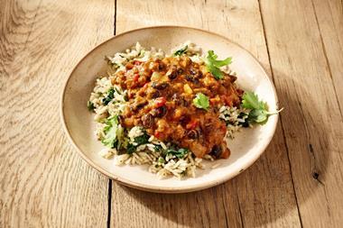 Beyond Meat Chili with Coriander Rice