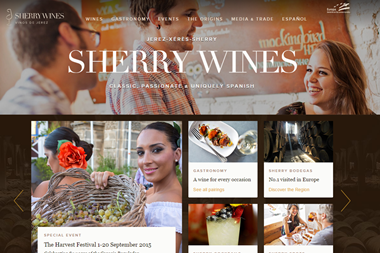 Sherry Wines website
