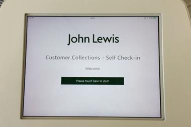 John lewis self check in
