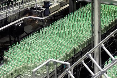 factory bottles water production