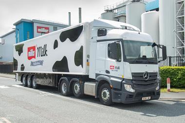 Muller Milk lorry