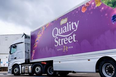 Nestle quality street lorry