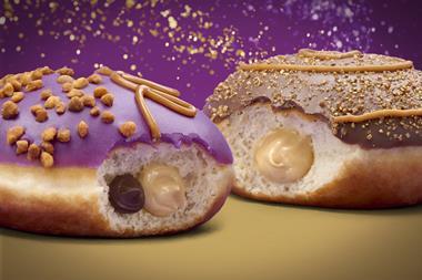 Krispy Kreme x Nestle The Purple One and Caramel Swirl doughnuts