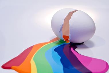 Colourful egg