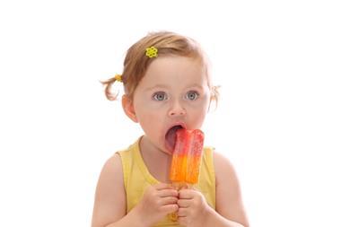 Girl enjoying ice lolly