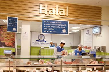 halal meat counter